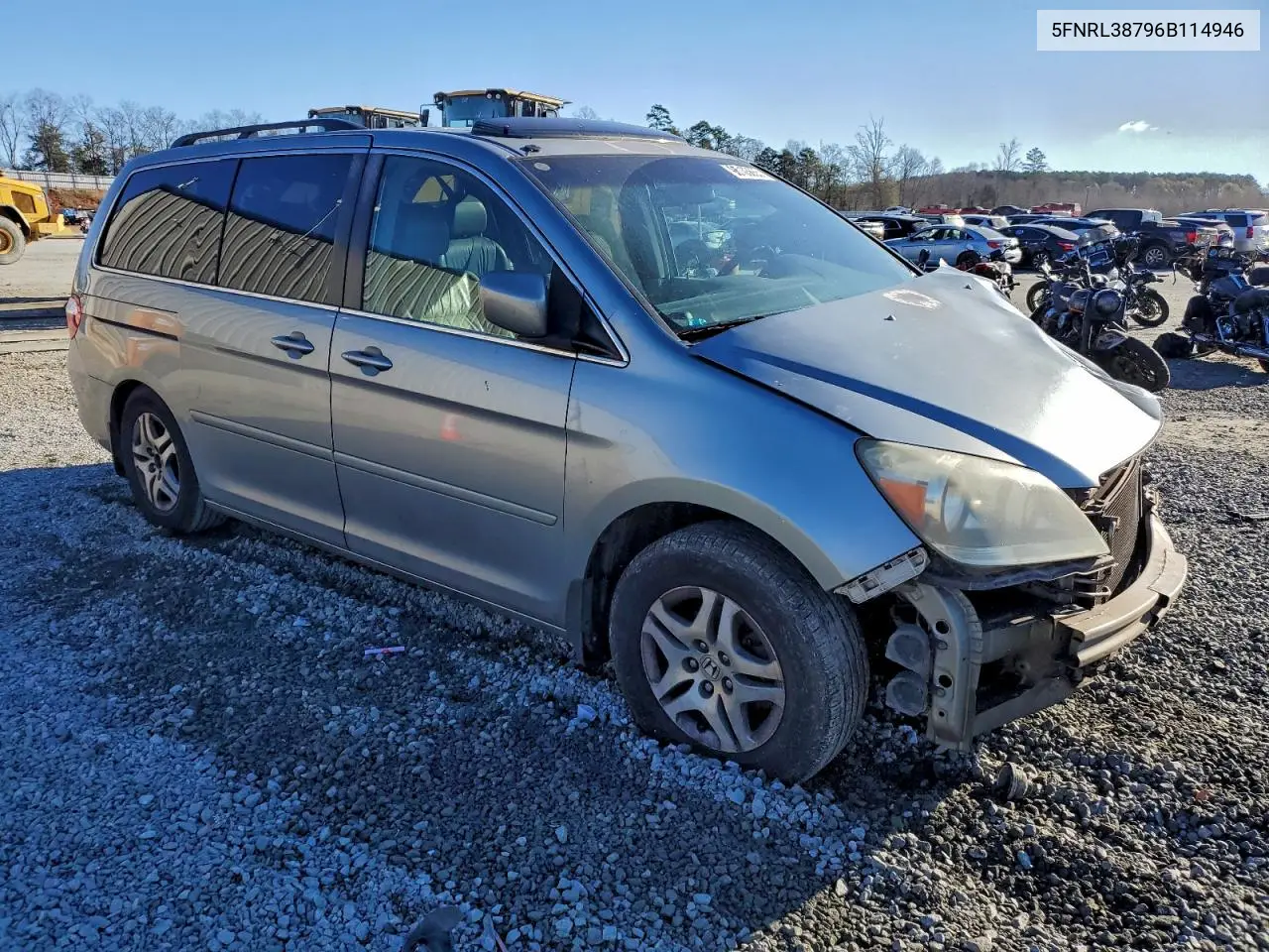 5FNRL38796B114946 2006 Honda Odyssey Exl