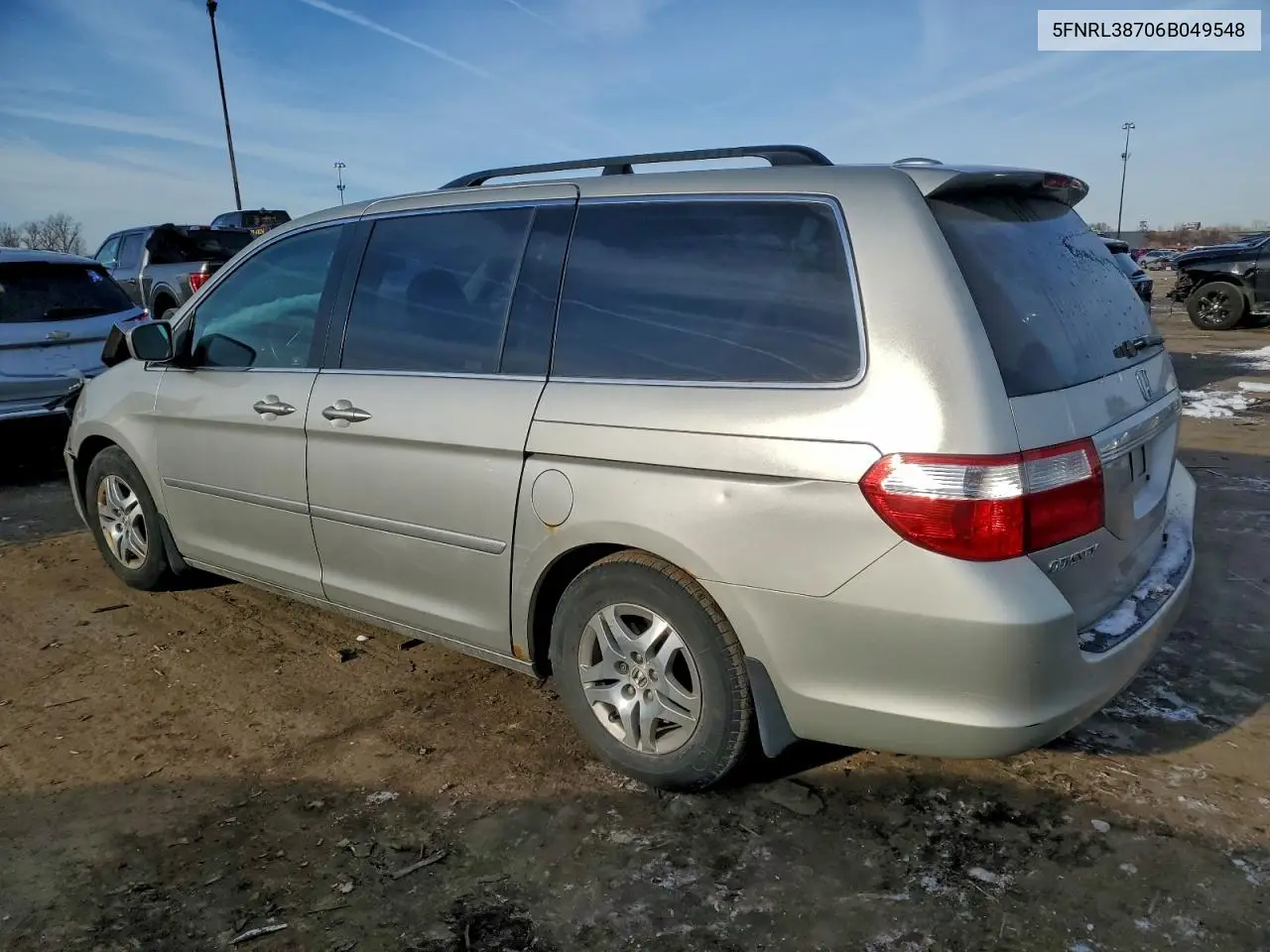 5FNRL38706B049548 2006 Honda Odyssey Exl