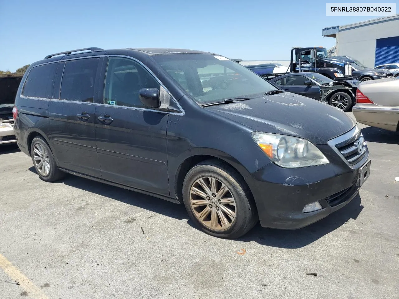 2007 Honda Odyssey Touring VIN: 5FNRL38807B040522 Lot: 58473734