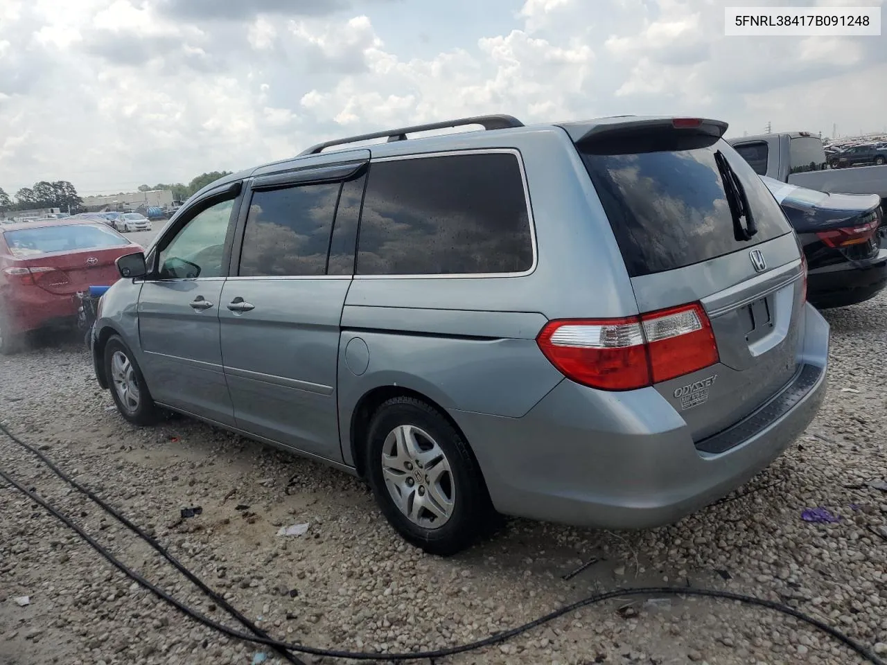 2007 Honda Odyssey Ex VIN: 5FNRL38417B091248 Lot: 59125434