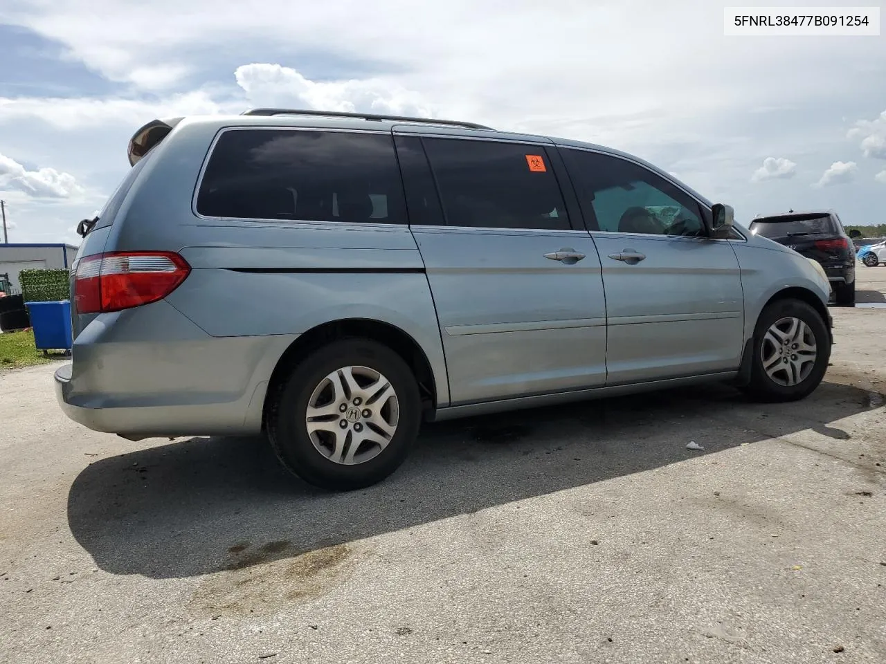 2007 Honda Odyssey Ex VIN: 5FNRL38477B091254 Lot: 64719844