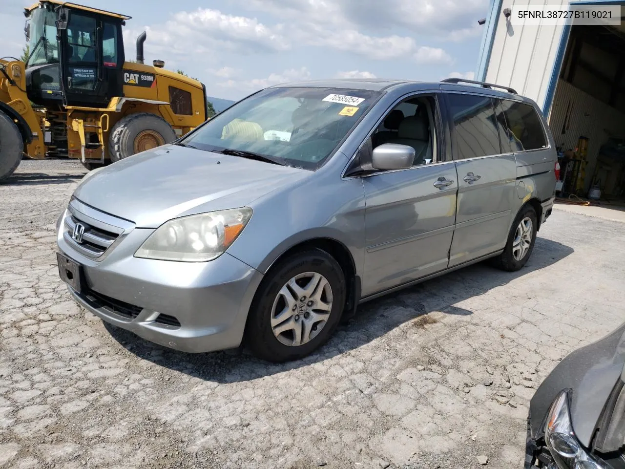 2007 Honda Odyssey Exl VIN: 5FNRL38727B119021 Lot: 70585054