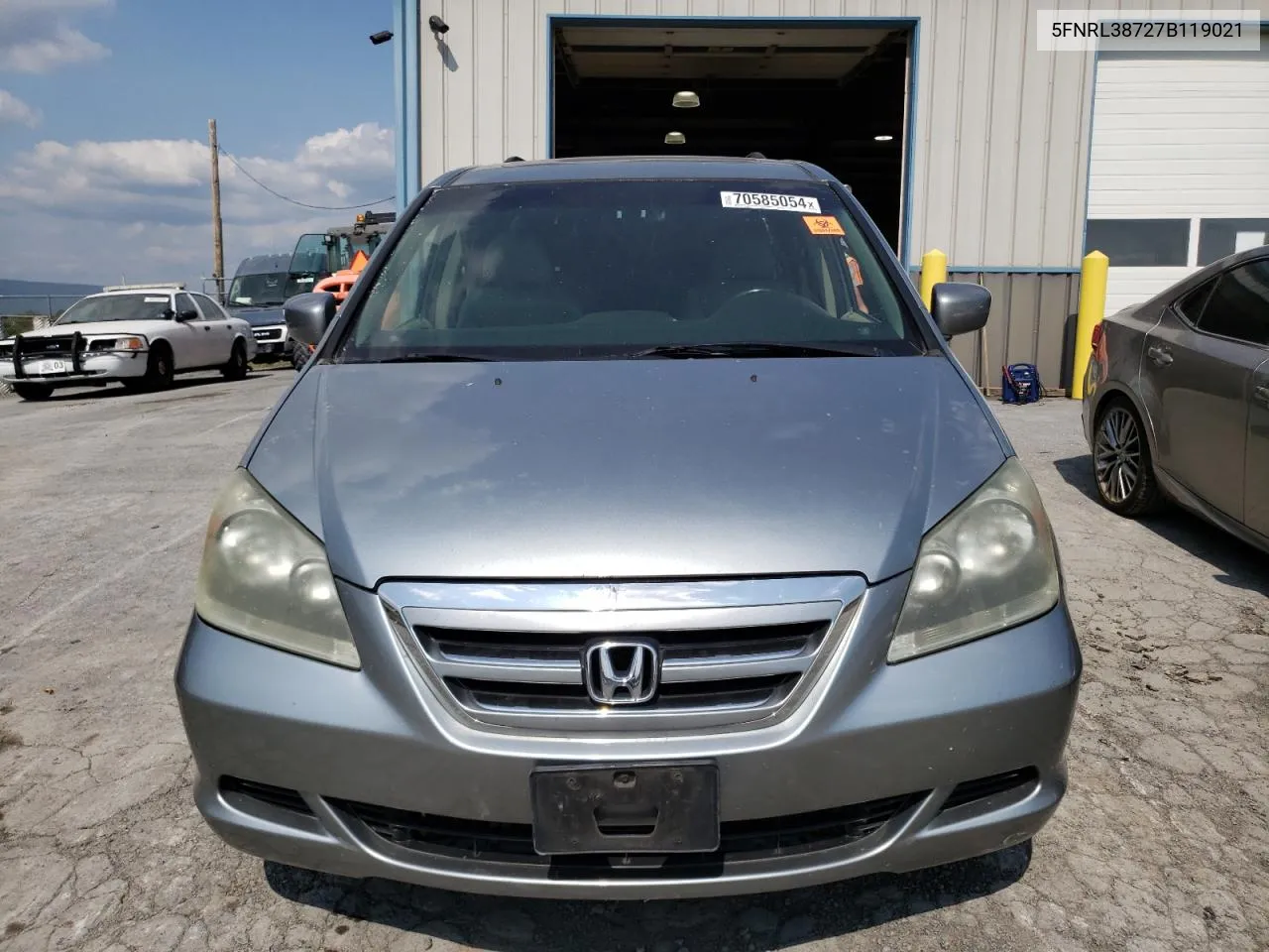 5FNRL38727B119021 2007 Honda Odyssey Exl