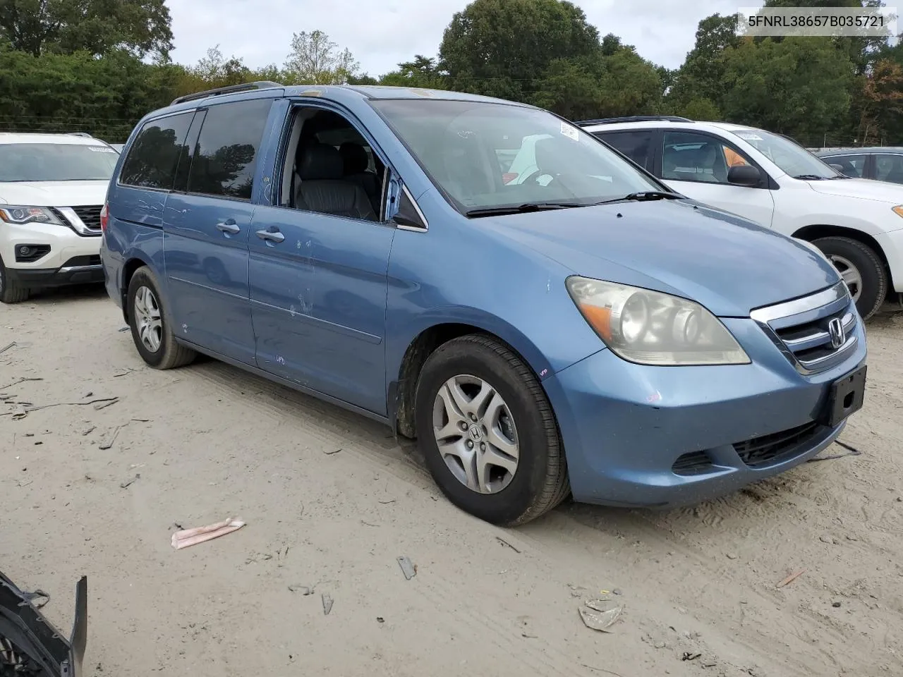 2007 Honda Odyssey Exl VIN: 5FNRL38657B035721 Lot: 71445104