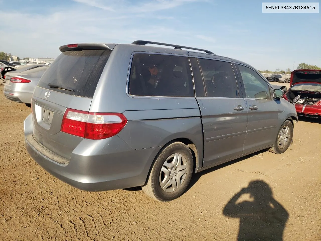 2007 Honda Odyssey Ex VIN: 5FNRL384X7B134615 Lot: 71534764