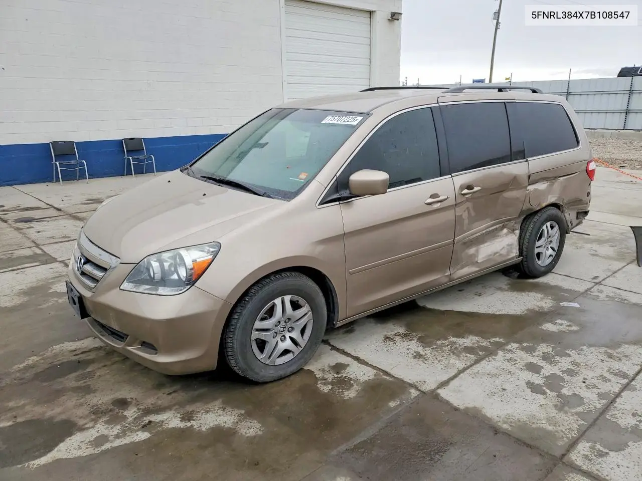 5FNRL384X7B108547 2007 Honda Odyssey Ex