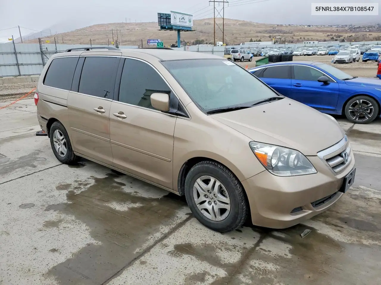 5FNRL384X7B108547 2007 Honda Odyssey Ex