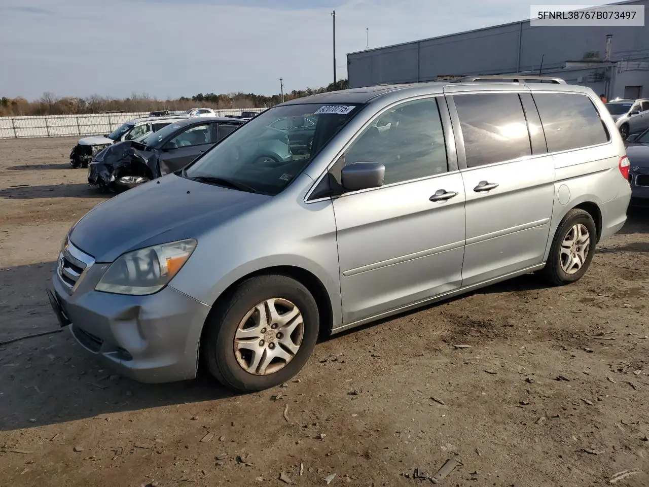 5FNRL38767B073497 2007 Honda Odyssey Exl