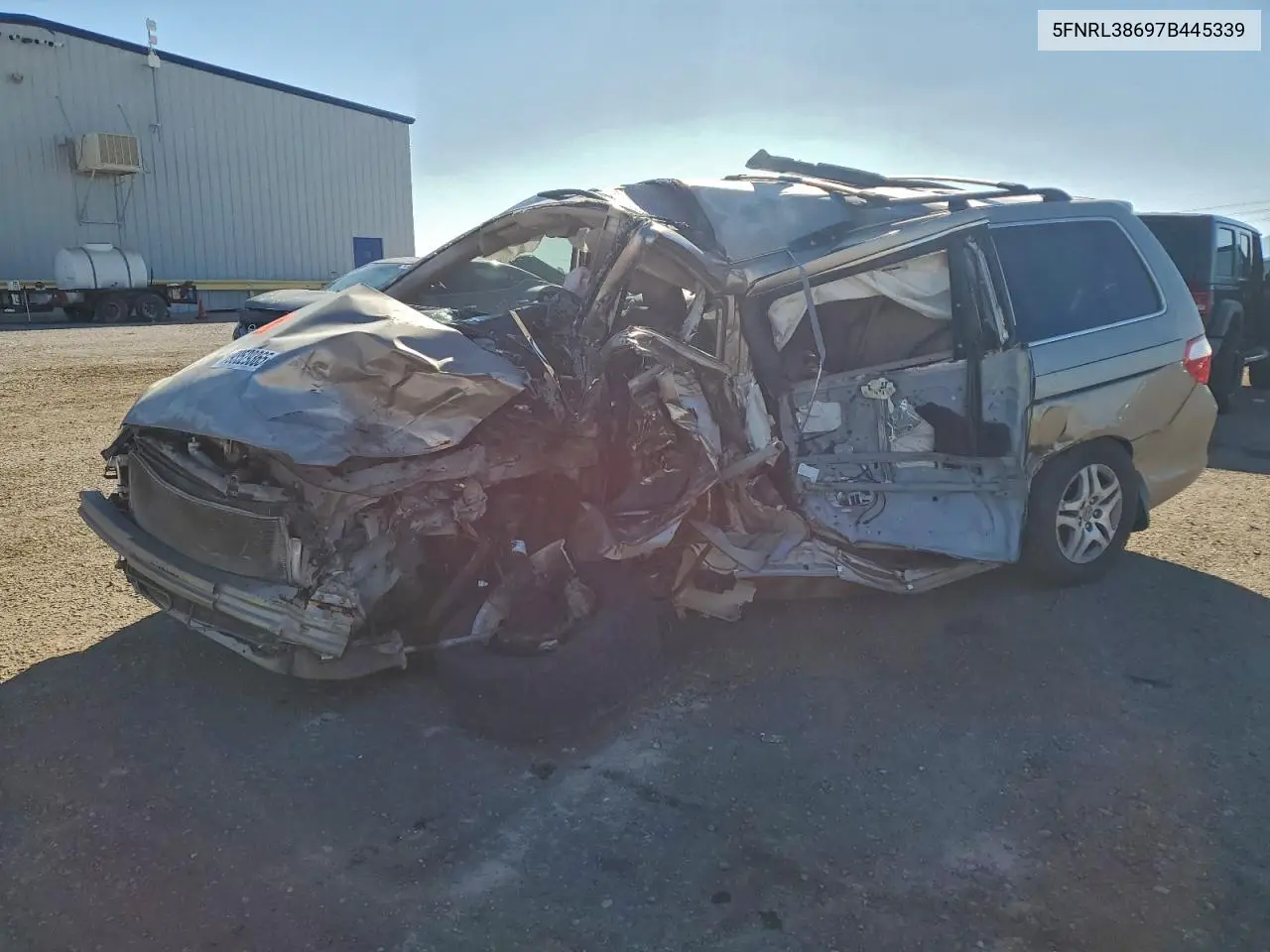 5FNRL38697B445339 2007 Honda Odyssey Exl