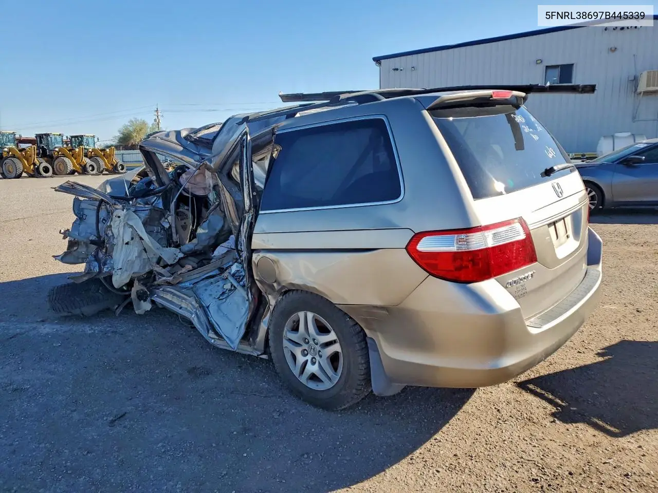 5FNRL38697B445339 2007 Honda Odyssey Exl