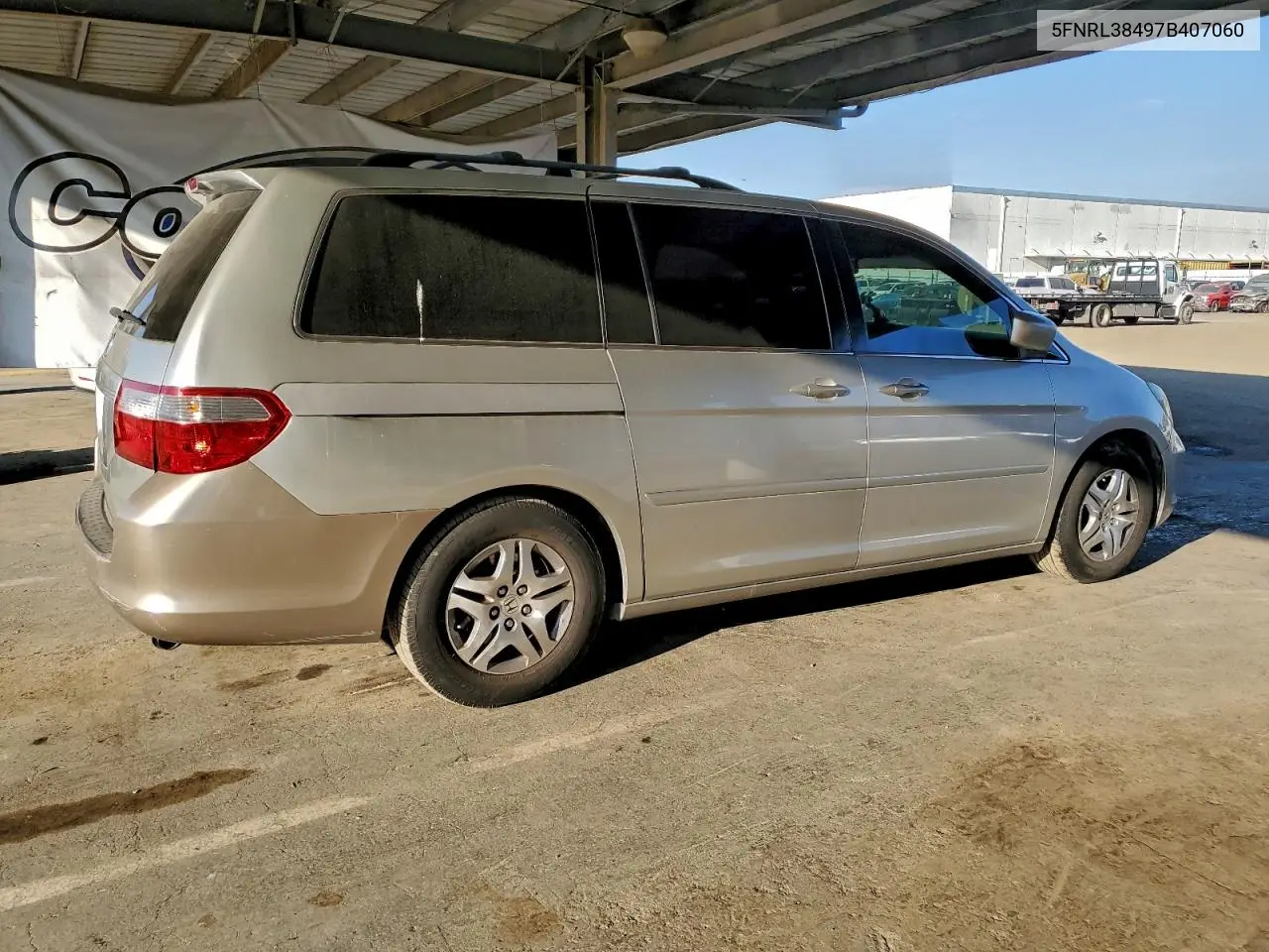 5FNRL38497B407060 2007 Honda Odyssey Ex