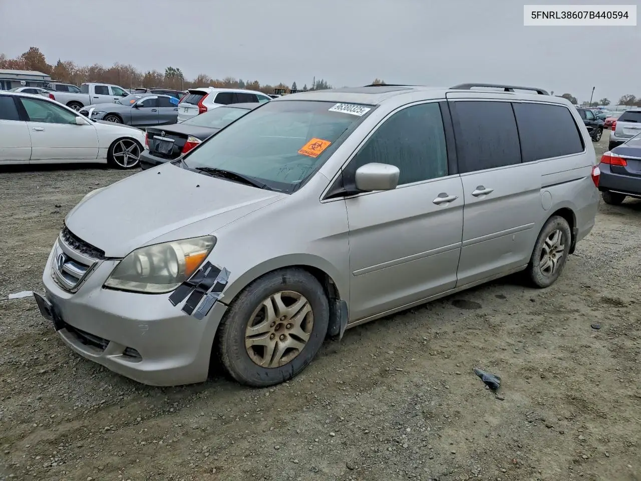 5FNRL38607B440594 2007 Honda Odyssey Exl