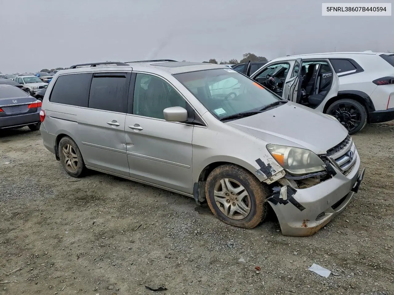 5FNRL38607B440594 2007 Honda Odyssey Exl