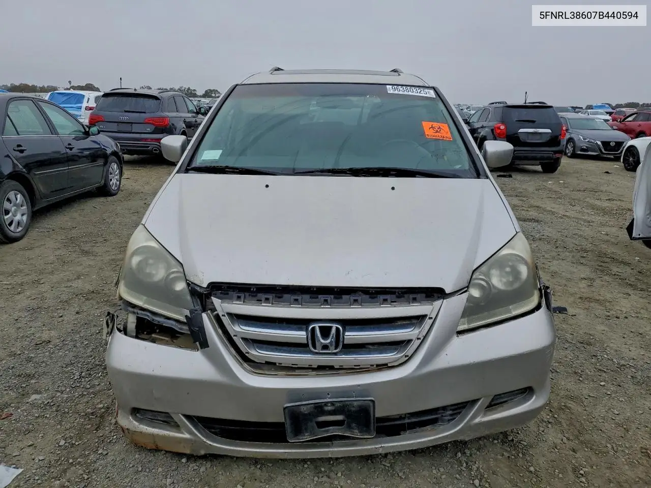 5FNRL38607B440594 2007 Honda Odyssey Exl