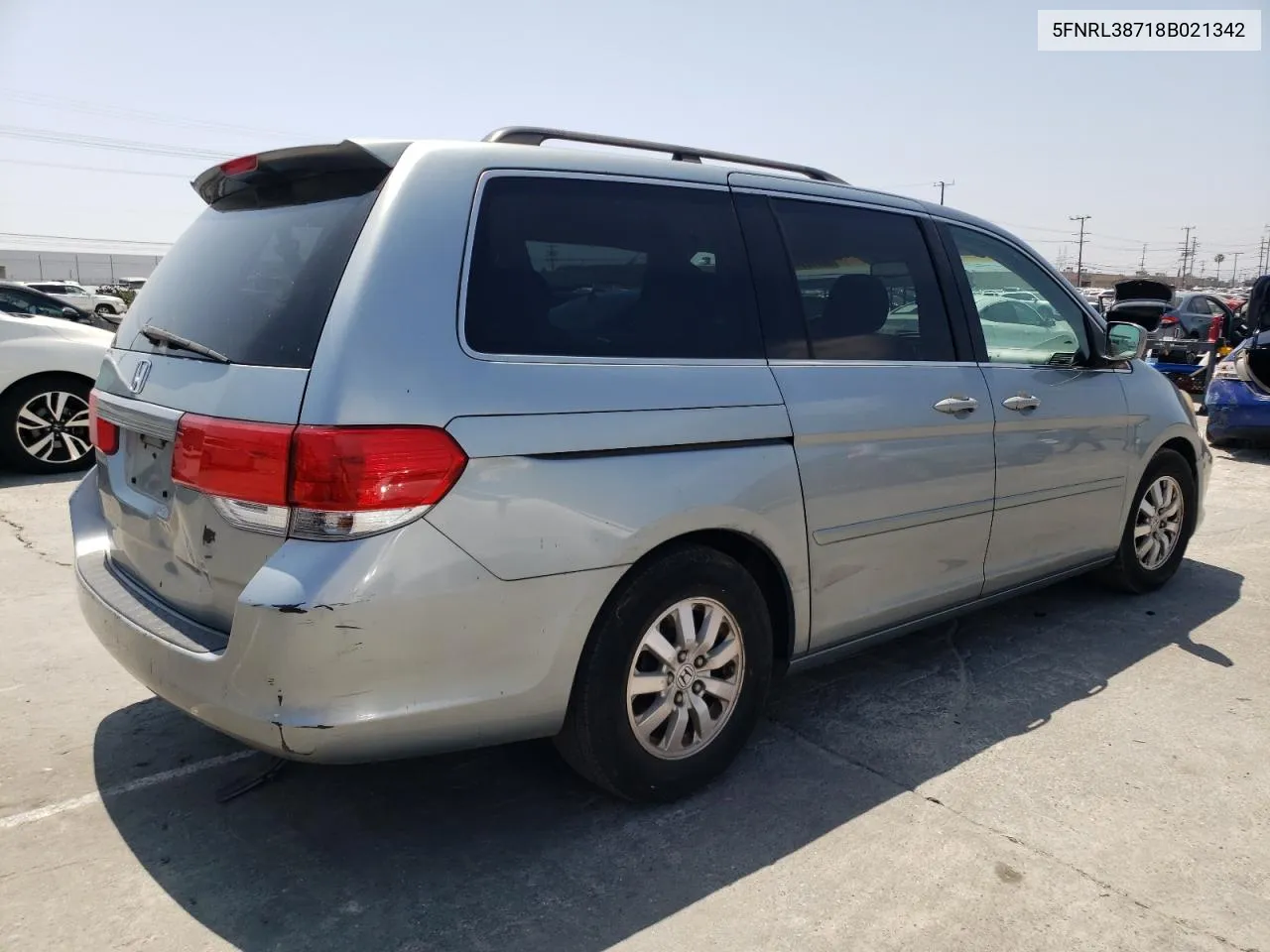 5FNRL38718B021342 2008 Honda Odyssey Exl