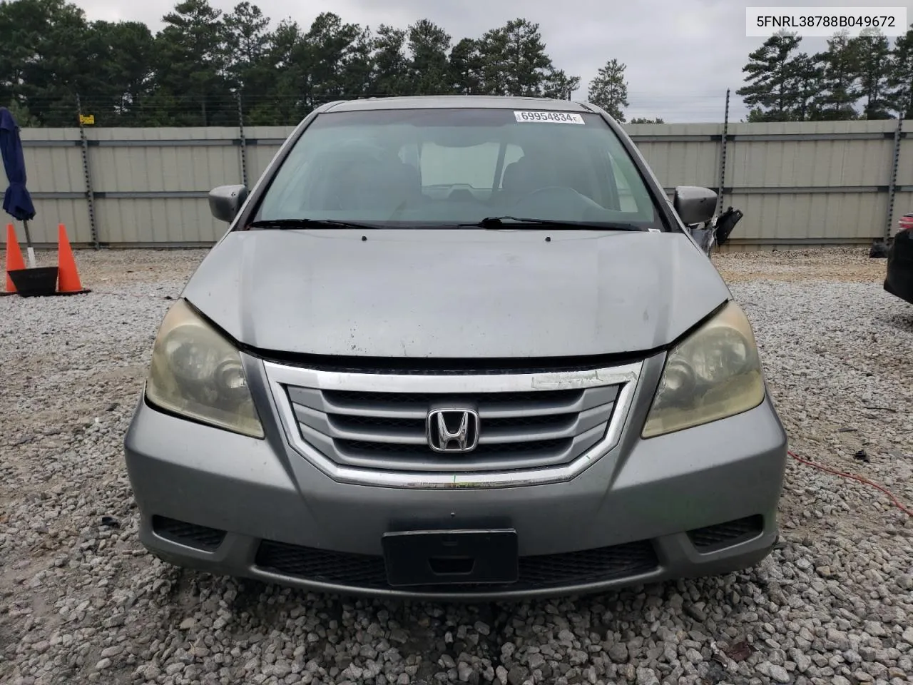 2008 Honda Odyssey Exl VIN: 5FNRL38788B049672 Lot: 69954834