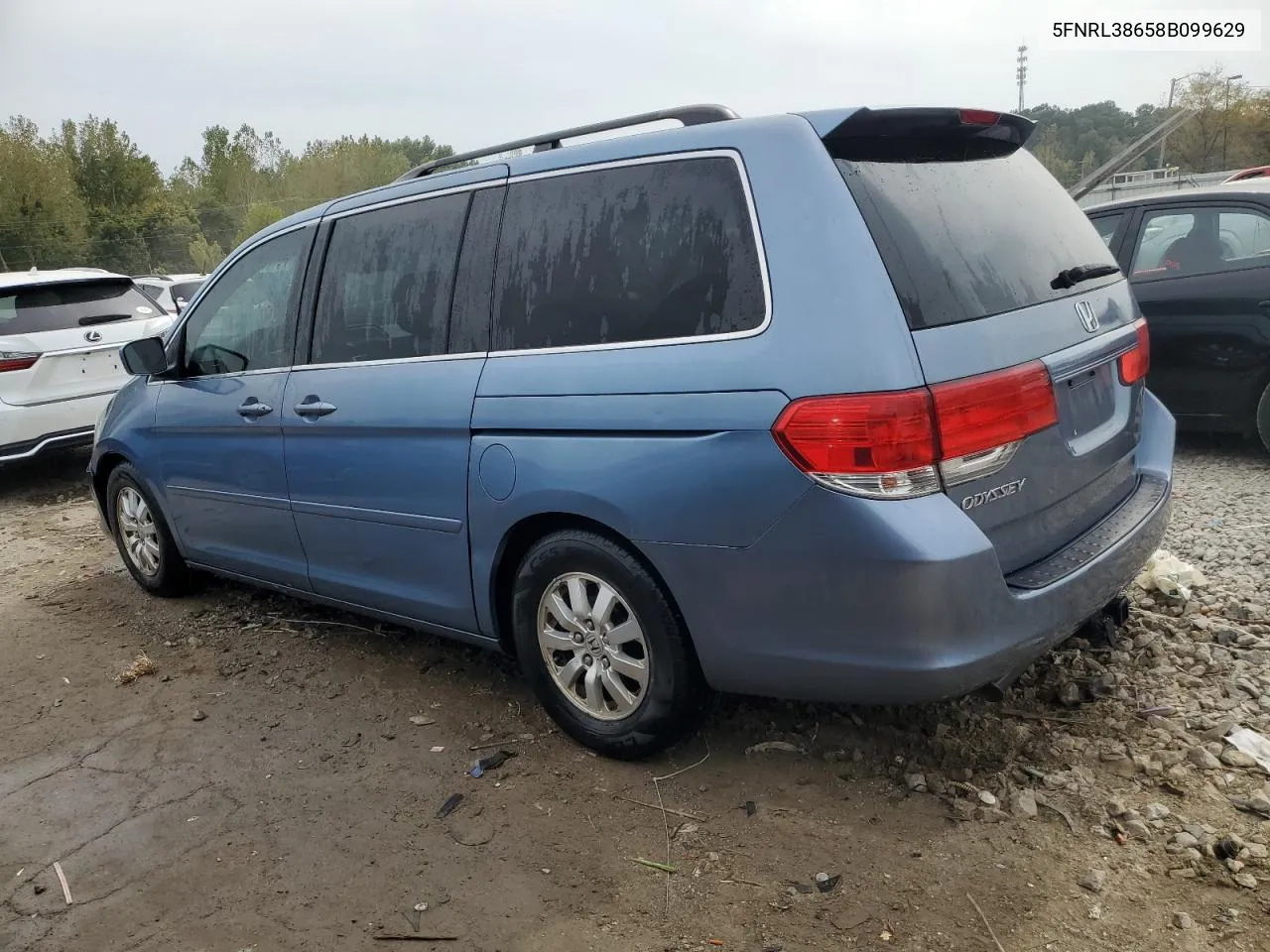 5FNRL38658B099629 2008 Honda Odyssey Exl