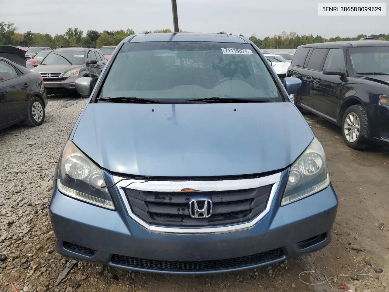 5FNRL38658B099629 2008 Honda Odyssey Exl