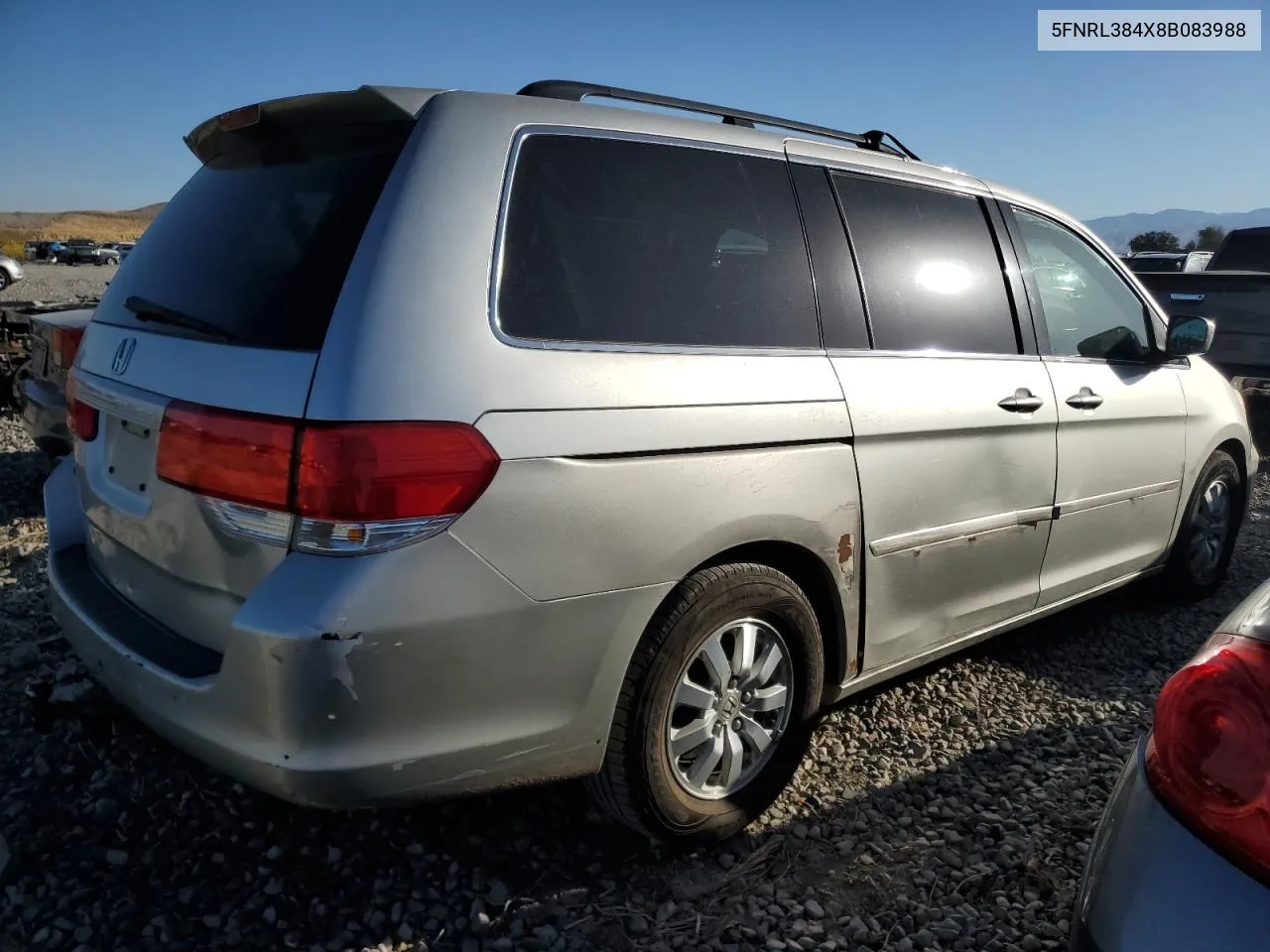 5FNRL384X8B083988 2008 Honda Odyssey Ex