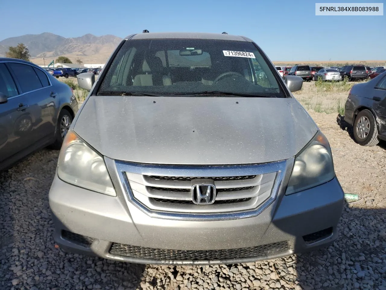 5FNRL384X8B083988 2008 Honda Odyssey Ex