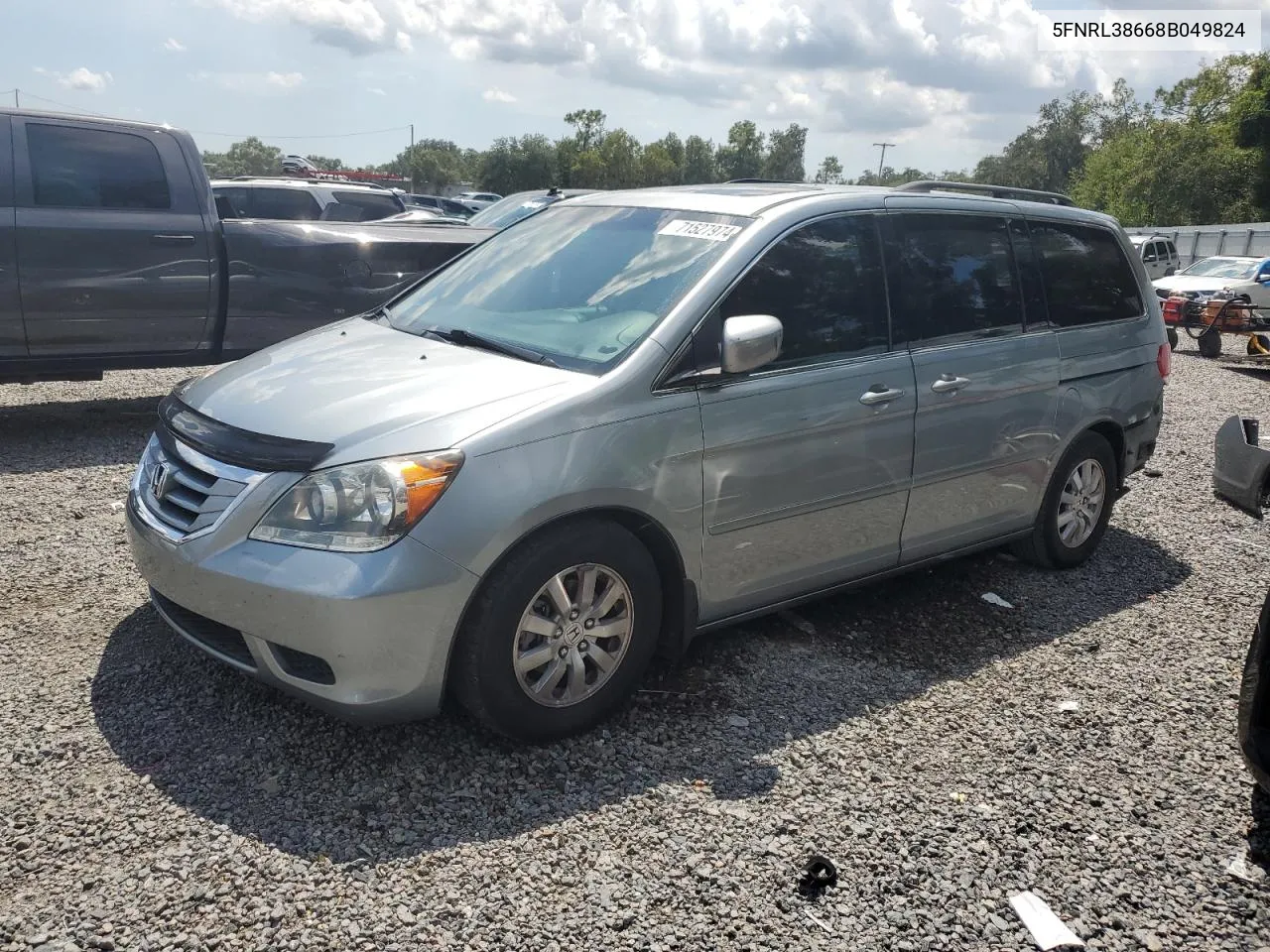 2008 Honda Odyssey Exl VIN: 5FNRL38668B049824 Lot: 71527974