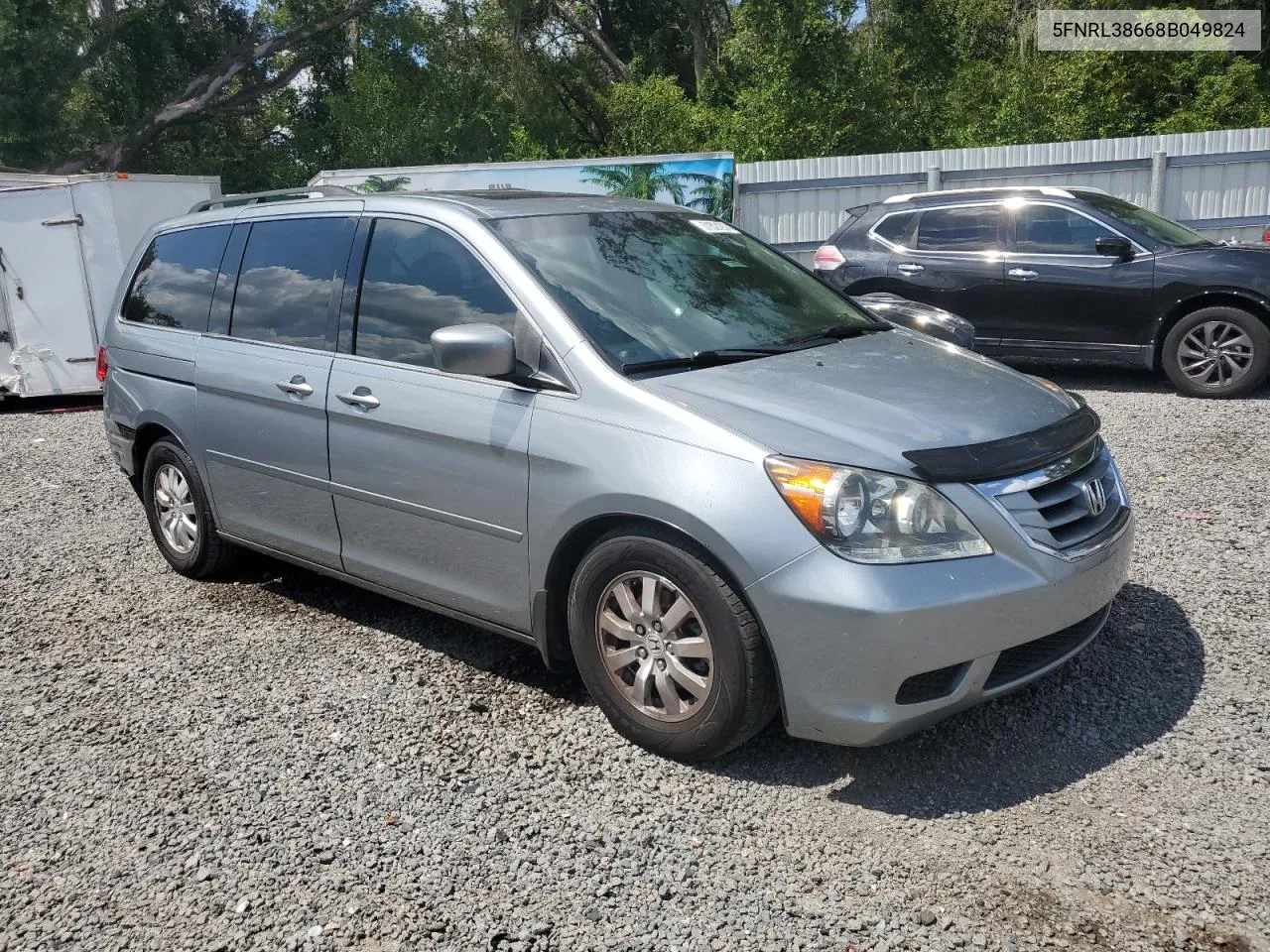 2008 Honda Odyssey Exl VIN: 5FNRL38668B049824 Lot: 71527974