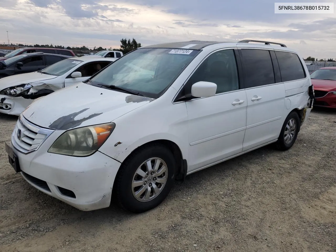 5FNRL38678B015732 2008 Honda Odyssey Exl