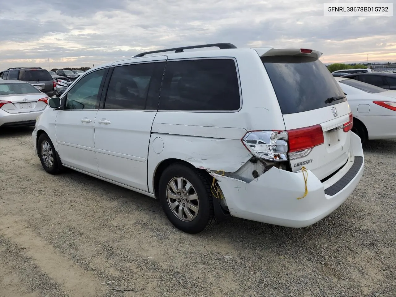 2008 Honda Odyssey Exl VIN: 5FNRL38678B015732 Lot: 71877124