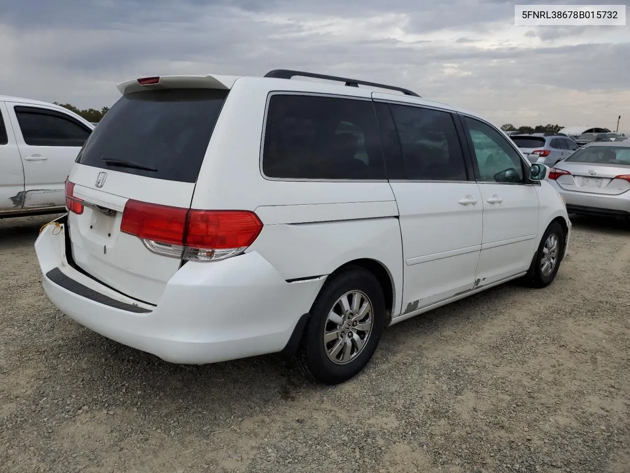 2008 Honda Odyssey Exl VIN: 5FNRL38678B015732 Lot: 71877124