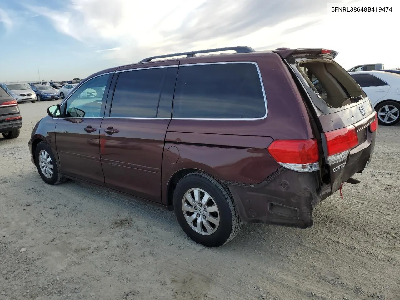 5FNRL38648B419474 2008 Honda Odyssey Exl