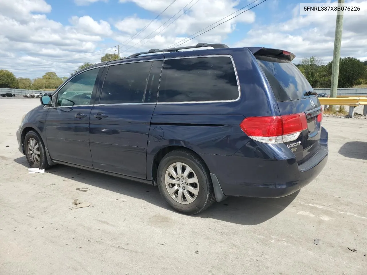 5FNRL387X8B076226 2008 Honda Odyssey Exl