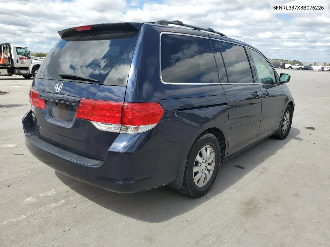 2008 Honda Odyssey Exl VIN: 5FNRL387X8B076226 Lot: 72341074