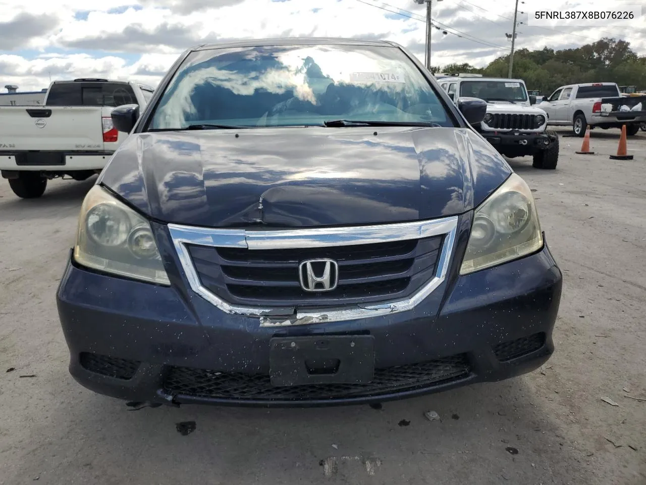 5FNRL387X8B076226 2008 Honda Odyssey Exl