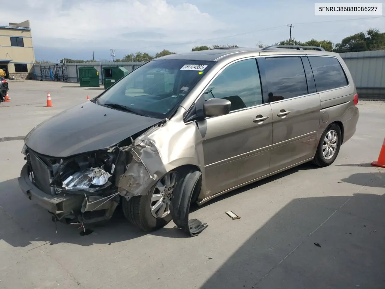 5FNRL38688B086227 2008 Honda Odyssey Exl