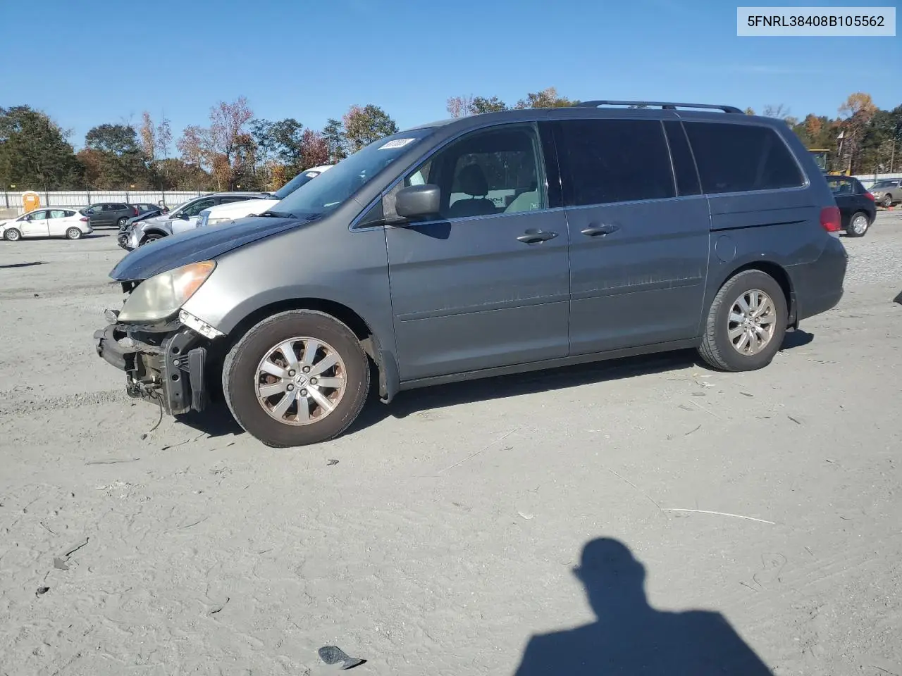 5FNRL38408B105562 2008 Honda Odyssey Ex