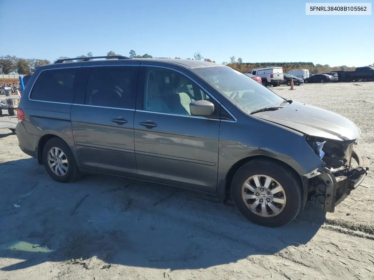 5FNRL38408B105562 2008 Honda Odyssey Ex