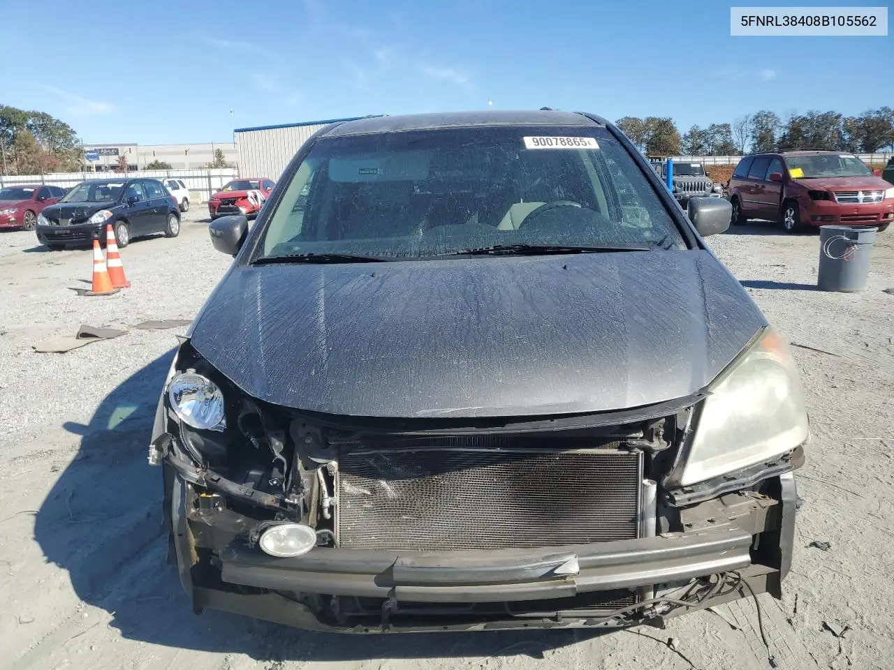 5FNRL38408B105562 2008 Honda Odyssey Ex