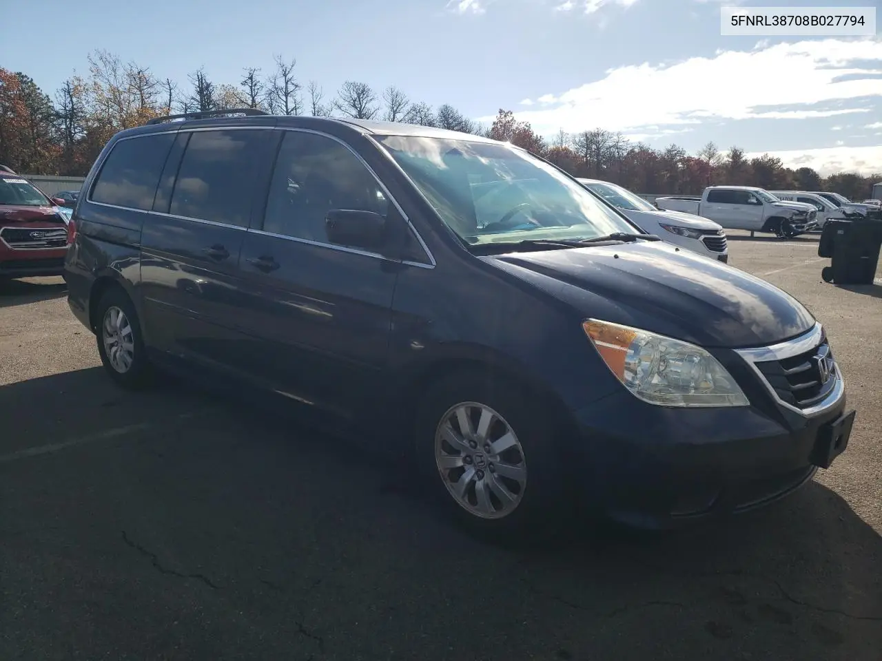 5FNRL38708B027794 2008 Honda Odyssey Exl