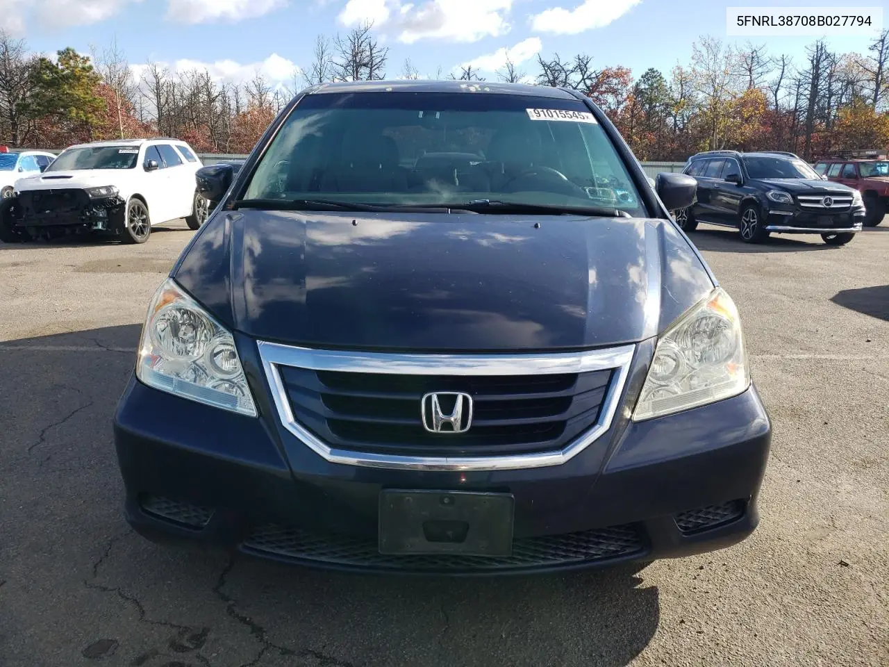 5FNRL38708B027794 2008 Honda Odyssey Exl