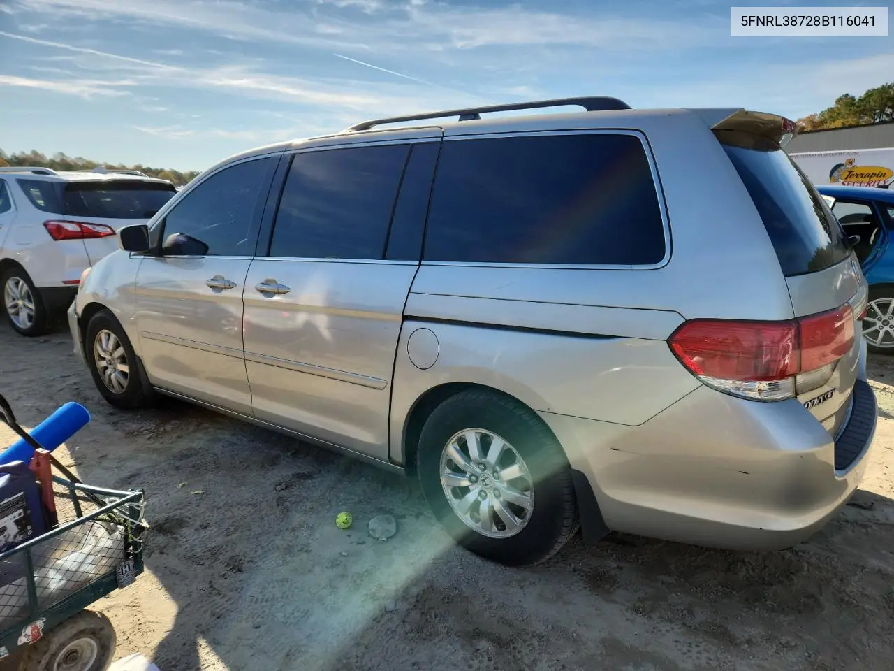 5FNRL38728B116041 2008 Honda Odyssey Exl