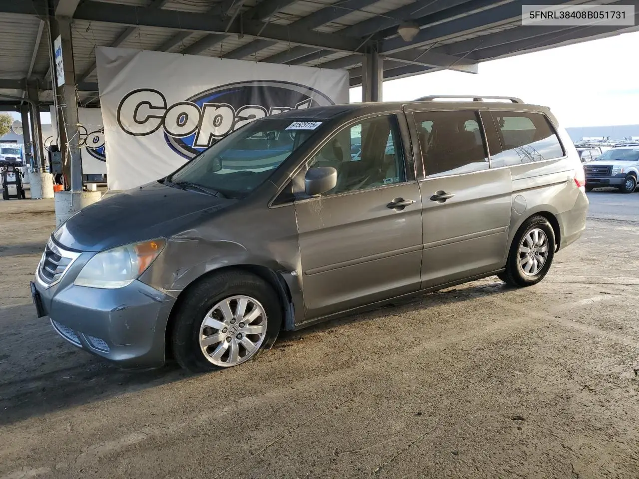 5FNRL38408B051731 2008 Honda Odyssey Ex