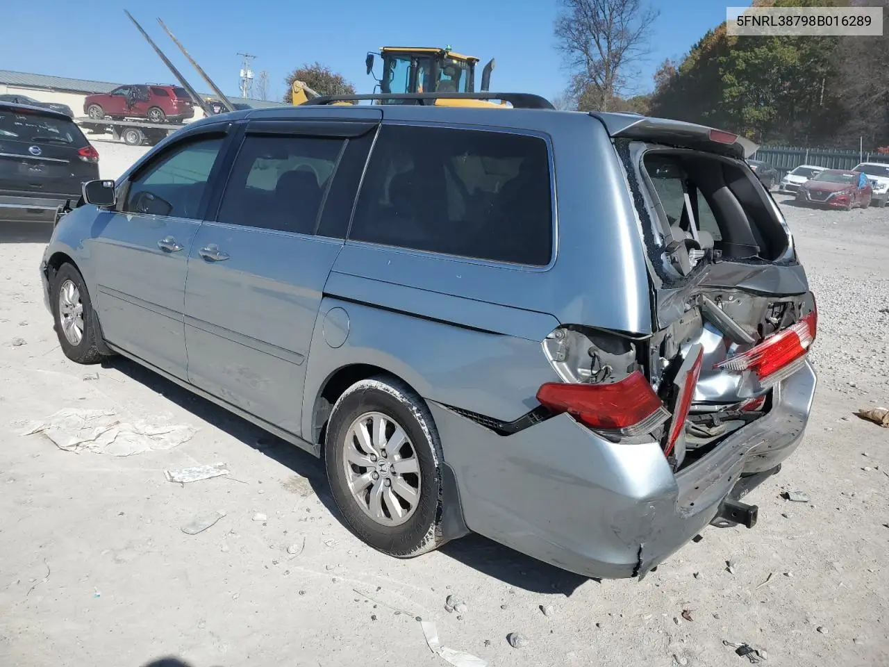 5FNRL38798B016289 2008 Honda Odyssey Exl