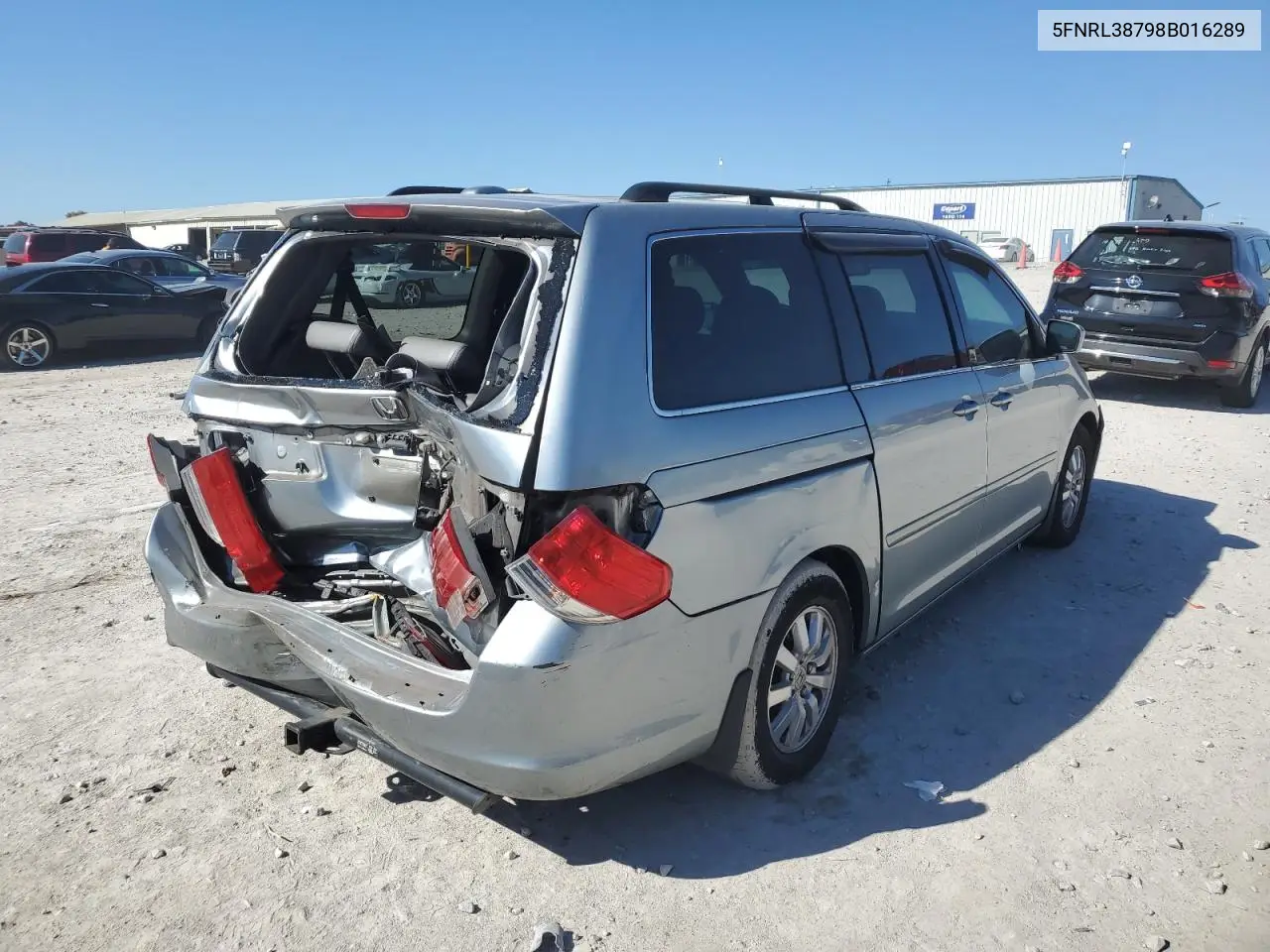 5FNRL38798B016289 2008 Honda Odyssey Exl