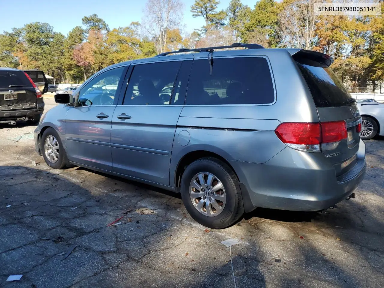 5FNRL38798B051141 2008 Honda Odyssey Exl