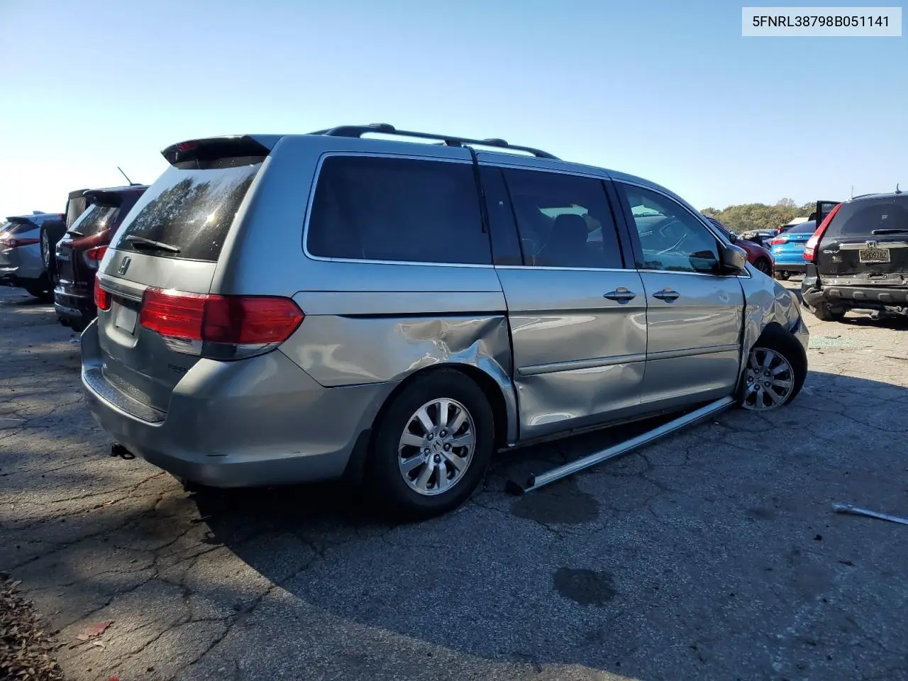 5FNRL38798B051141 2008 Honda Odyssey Exl