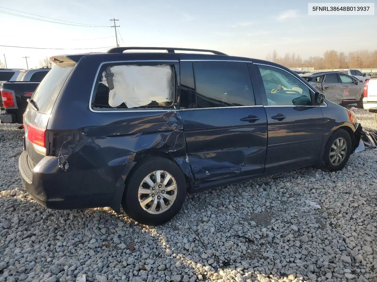 5FNRL38648B013937 2008 Honda Odyssey Exl