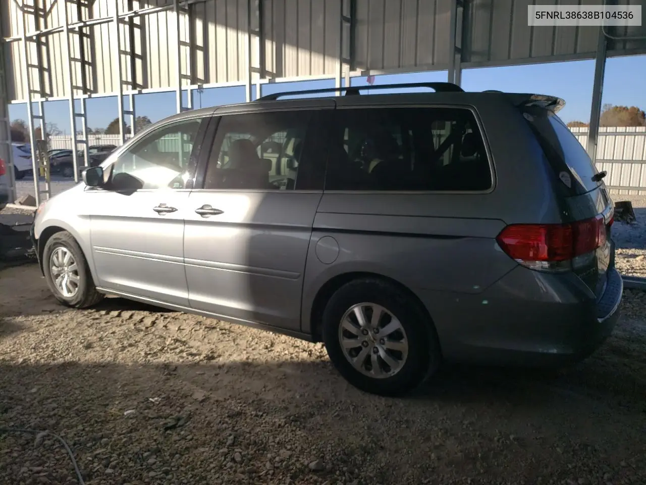 5FNRL38638B104536 2008 Honda Odyssey Exl