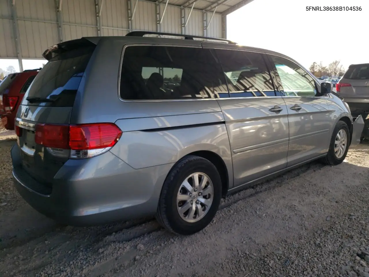 5FNRL38638B104536 2008 Honda Odyssey Exl