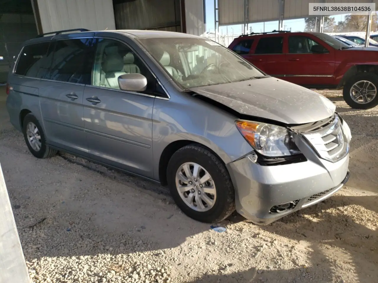 5FNRL38638B104536 2008 Honda Odyssey Exl