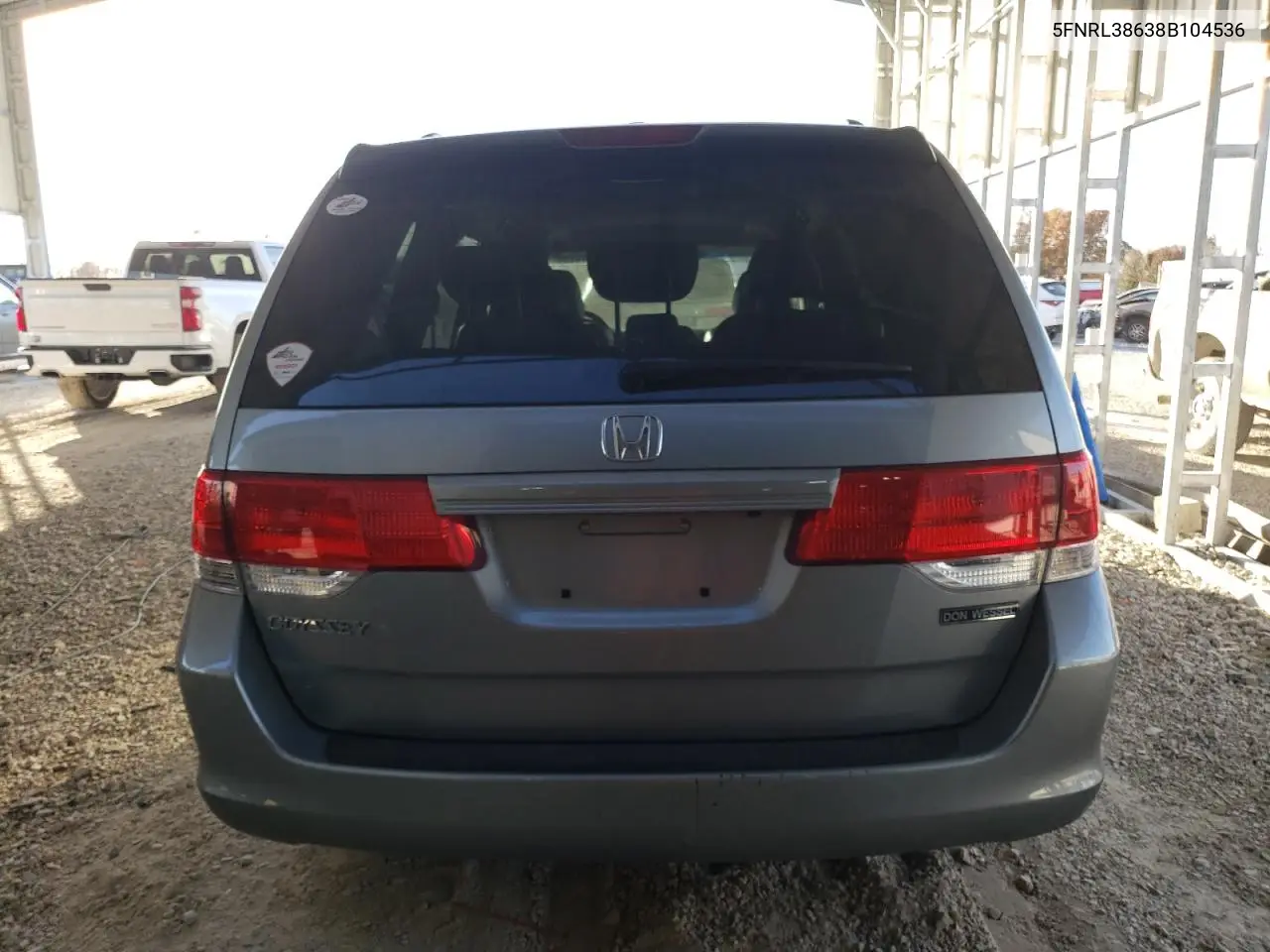 5FNRL38638B104536 2008 Honda Odyssey Exl